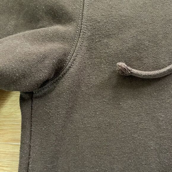 Vans Off The Wall Brown Hooded Butterfly Sweatshirt Women's Size Large - Picture 7 of 7